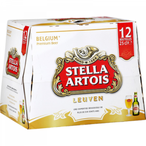Bière blonde STELLA ARTOIS, 5°, 12x25cl
