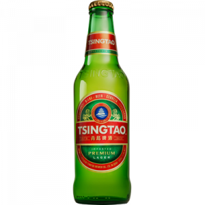 Bière blonde chinoise TSINGTAO, 4,7°, bouteille 33cl