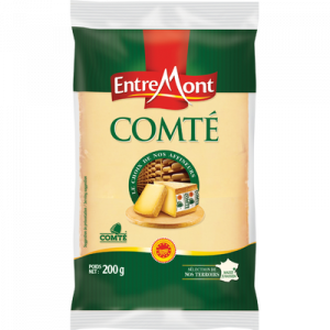 Comté extra AOP fromage à pâte pressée cuite au lait cru de vache ENTREMONT, 34% de MG, 200g