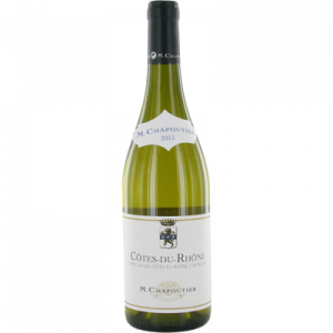 Côtes du Rhône AOP blanc MICHEL CHAPOUTIER, bouteille de 75cl