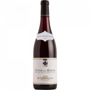 Côtes du Rhône AOP rouge MICHEL CHAPOUTIER, bouteille de 75cl