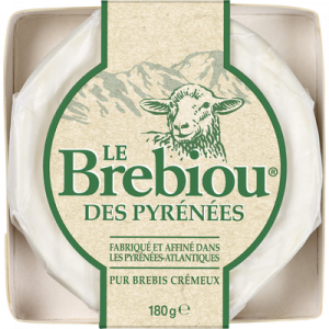 Fromage au lait de brebis pasteurisé LE BREBIOU, 27% de MG, 80g