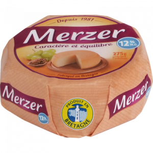 Fromage au lait pasteurisé LE MERZER allégé, 12%MG, 275g
