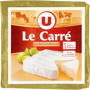 Fromage au lait pasteurisé Le Carré U, 23%MG, 230g