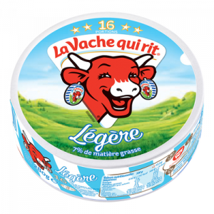 Fromage fondu au lait pasteurisé LA VACHE QUI RIT allégée, 7%MG,16 portions, 280g
