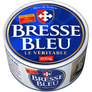 Fromage pasteurisé 30% de MG BRESSE BLEU, 200g