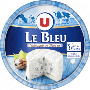 Fromage pasteurisé à pâte persillée Le Bleu 33% de MG U, 250g