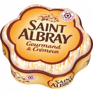 Fromage à pâte molle à la crème au lait pasteurisé ST ALBRAY, 33% de MG, 200g