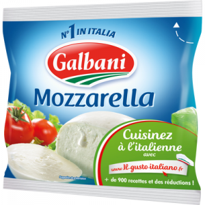 Mozzarella au lait pasteurisé, 18% de MG, GALBANI, 125g