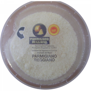 Parmigiano Reggiano AOP rapé au lait cru, 30% de MG, pot de 100g