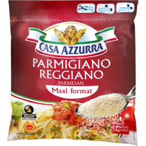 Parmigiano reggiano au lait cru râpé CASA AZZURRA, 28% de MG, 200g