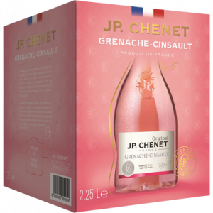Pays d'Oc IGP Grenache Cinsault rosé J.P Chenet, bib de 2,25lmillésime de 2017