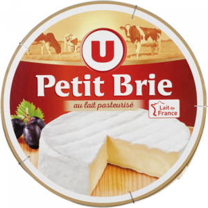 Petit Brie pasteurisé U, 32% de MG, 500G