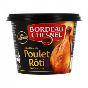 Rillettes de poulet rôti en cocotte BORDEAU CHESNEL, 110g