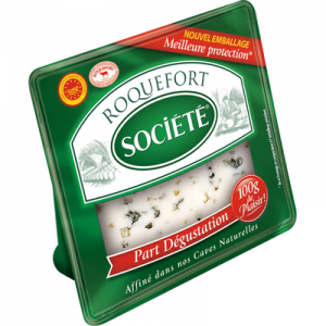 Roquefort AOP au lait cru de brebis SOCIETE, 31,7% de MG, 100g