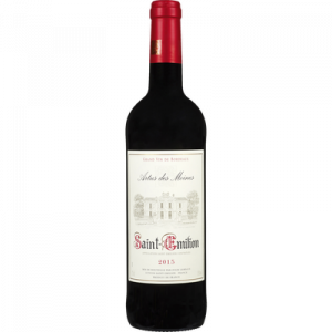 Saint-Emilion AOC rouge, Artus des Moines, U, MDP, bouteille de 75cl