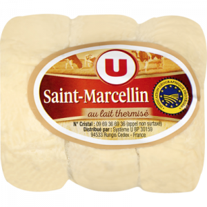 Saint Marcellin IGP au lait thermisé, 22% de MG, 3 rouleaux, 240g