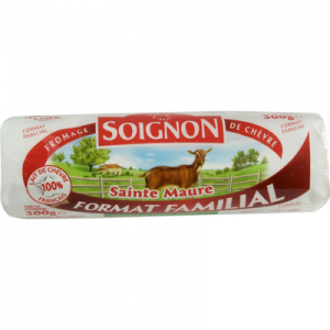 Sainte Maure au lait de chèvre pasteurisé SOIGNON, 23%MG, 300g