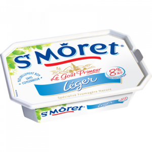 Spécialité fromagère nature pasteurisé Ligne et Plaisir ST MORET, 8%mg, 150g