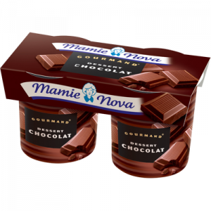 Spécialité lactée au chocolat Gourmand MAMIE NOVA, 2x150