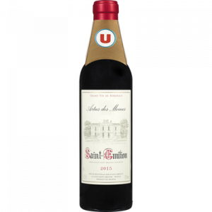 St-Emilion AOC rouge, Artus des Moines U, MDP, bouteille de 37,5cl