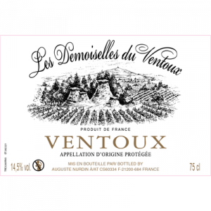 Vin blanc AOC Côtes du Ventoux Les Demoiselles Coiffées, 75cl