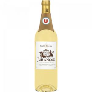Vin blanc AOP Jurançon doux Roc de Breyssac U, bouteille de 75cl