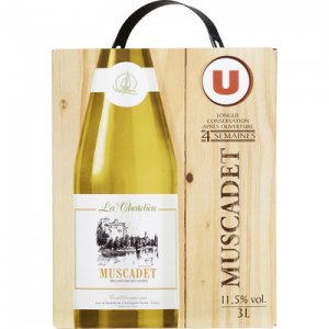 Vin blanc AOP Muscadet La Chatelière U, fontaine à vin de 3l