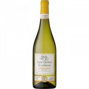 Vin blanc IGP Pays d'OC Chardonnay LES ORMES DE CAMBRAS, bouteille de75cl