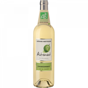 Vin blanc Pays d'Oc bio IGP Chardonnay AUTREMENT, bouteille de 75cl