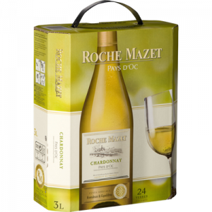 Vin blanc de pays d'Oc Chardonnay ROCHE MAZET, 3l