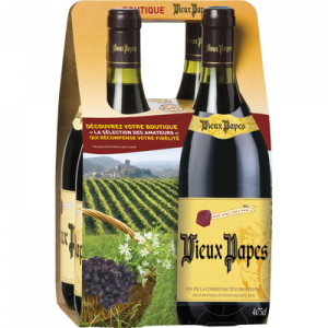 Vin espagne rouge VIEUX PAPES, 4x75cl