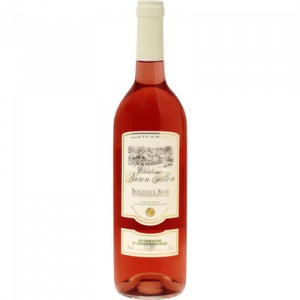 Vin rosé AOP Bordeaux Chateau Baron Fillon bio U, bouteille de 75cl