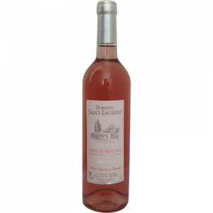 Vin rosé Côtes de Provence AOP, Domaine Saint-Laurent, MDP, bouteillede 75cl