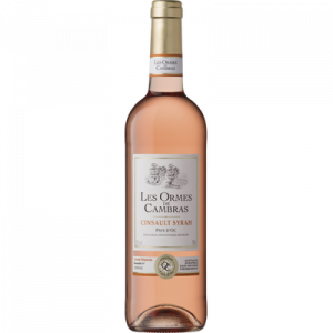 Vin rosé IGP Pays d'OC Cinsault Syrah LES ORMES DE CAMBRAS, bouteillede 75cl
