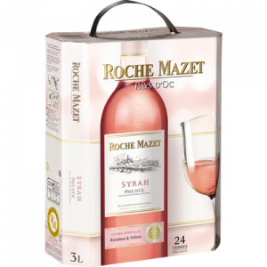 Vin rosé IGP Pays d'Oc Syrah ROCHE MAZET, fontaine à vin de 3l
