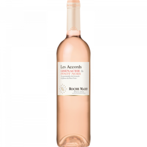 Vin rosé Pays d'Oc IGP Grenache Pinot Noir les Accords de Roche Mazet,75cl