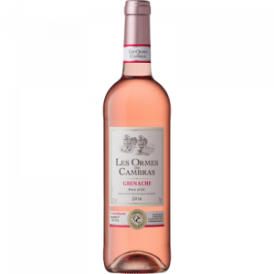 Vin rosé de pays d'OC Grenache LES ORMES DE CAMBRAS, bouteille de 75cl