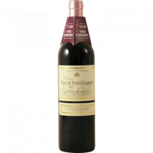 Vin rouge AOC CVT Côtes de Bourg élevé en fûts de chêne CHATEAU PRIEURE SAINT-GEORGES, bouteille de 75cl
