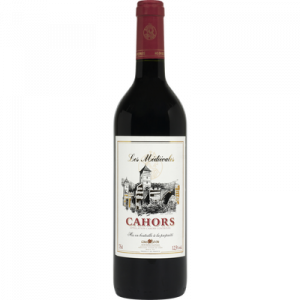 Vin rouge AOC Cahors Les médiévales U, 75cl