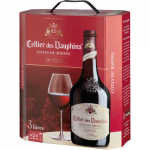 Vin rouge AOC Côtes du Rhône CELLIER DES DAUPHINS, 3l