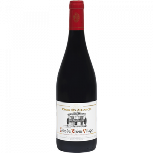 Vin rouge AOC Côtes du Rhône Villages Croix des Alliances U, 75cl