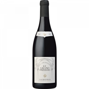 Vin rouge AOP CVT Grand Prébois VACQUEYRAS, bouteille de 75cl
