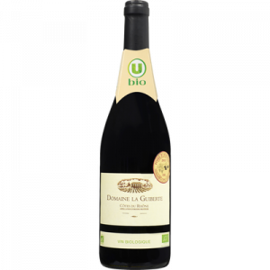 Vin rouge AOP Côtes du Rhône DOMAINE La Guiberte U BIO, 75cl