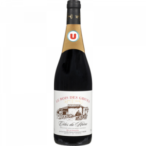 Vin rouge AOP Côtes du Rhône Le Bois des Grives U, 75cl