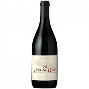 Vin rouge Côte du Rhône, bouteille de 75cl