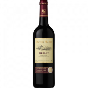 Vin rouge IGP Pays d'OcMerlot Roche Mazet, 75cl