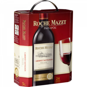 Vin rouge IGP de pays d'Oc Cabernet Sauvignon ROCHE MAZET, fontaine àvin de 3l