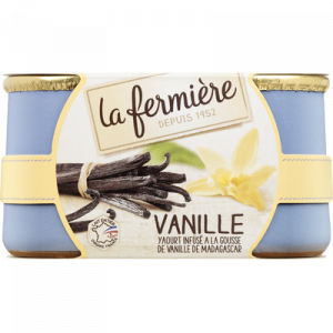 Yaourts à la vanille LA FERMIERE, 2x140g