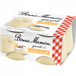 Yaourts à la vanille naturelle BONNE MAMAN, 4x125g
